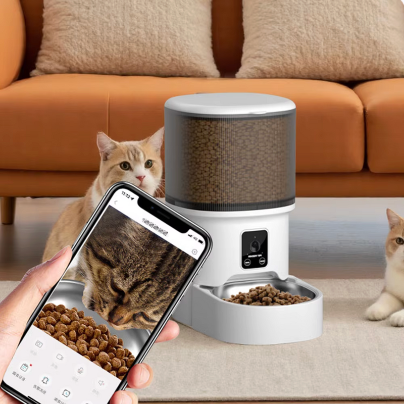 Automatic Pet Feeder for Cats/Dogs 4L with Remote Control-3