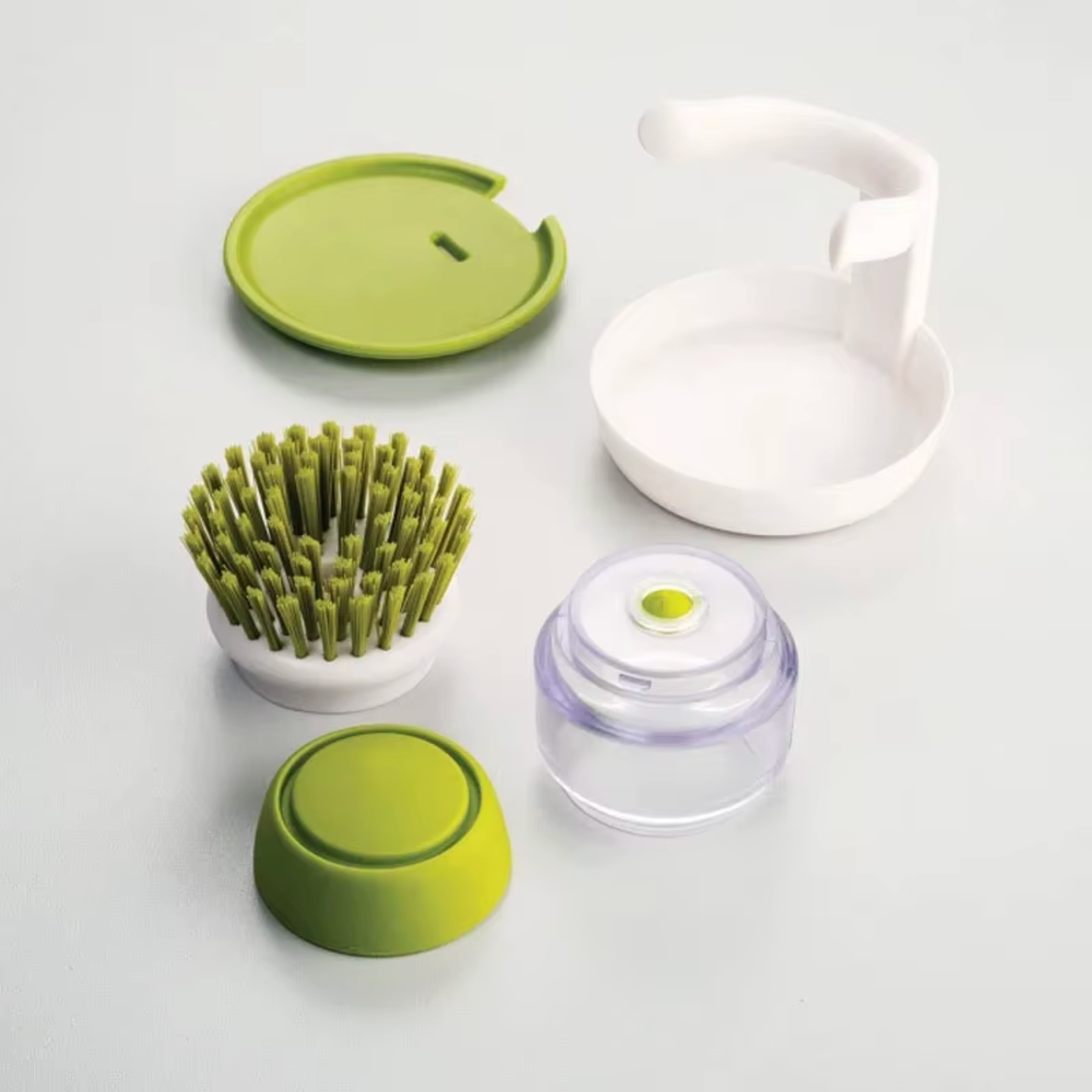 Dish Brush with Soap Dispenser-7