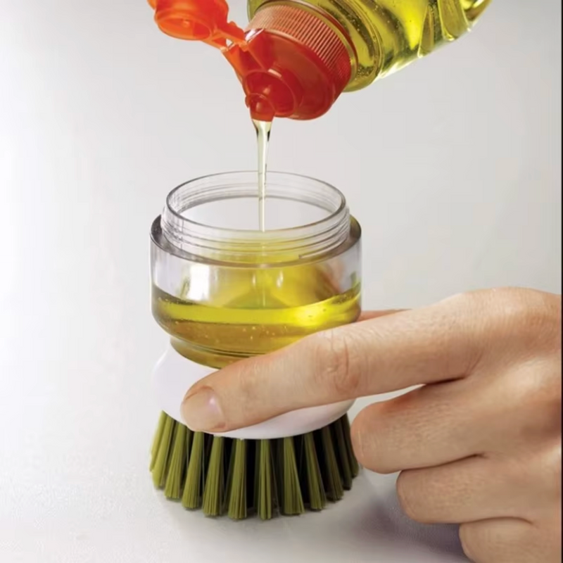 Dish Brush with Soap Dispenser-6