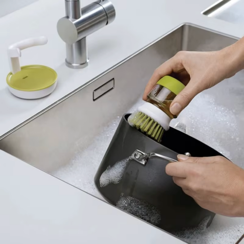 Dish Brush with Soap Dispenser-5