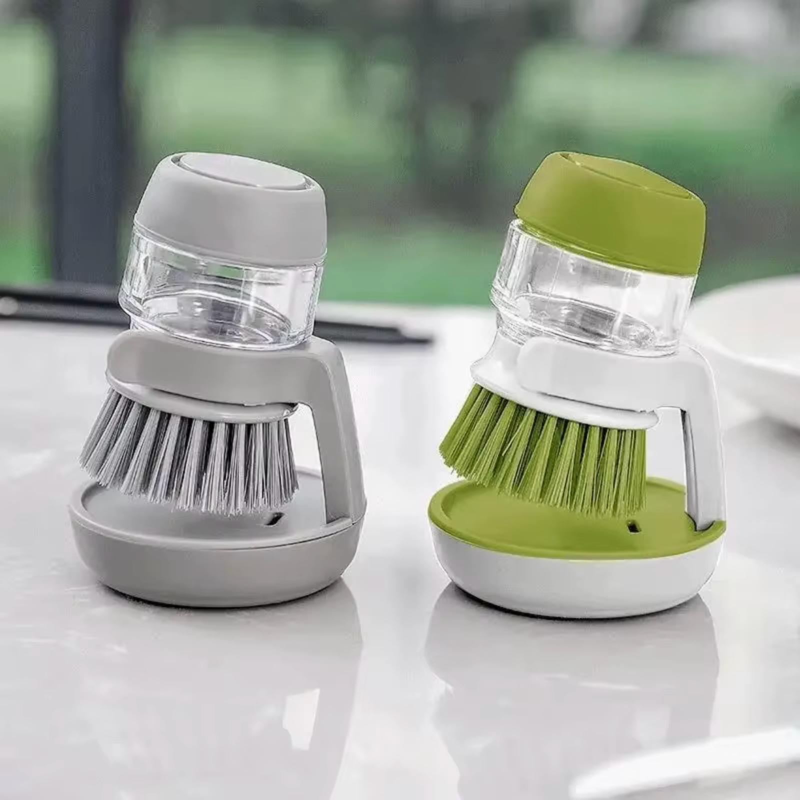 Dish Brush with Soap Dispenser-3