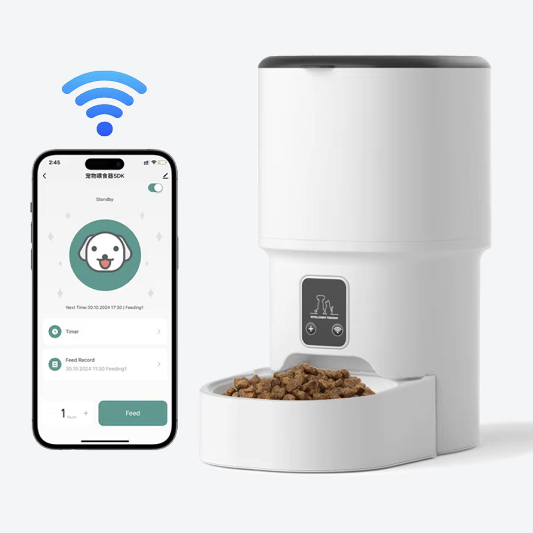 Automatic Pet Feeder for Cats/Dogs 4L with Remote Control-1