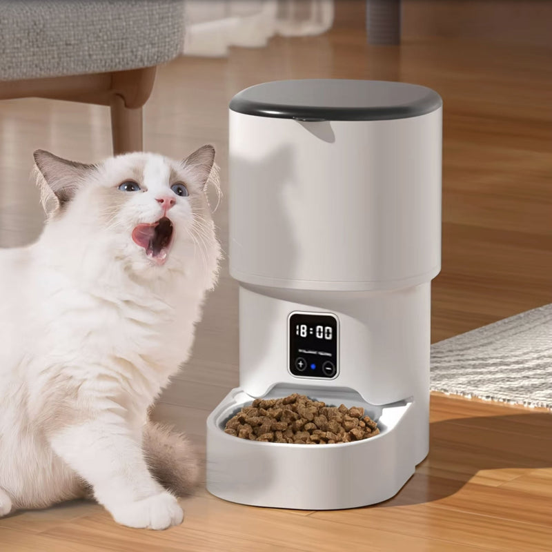 Automatic Pet Feeder for Cats/Dogs 4L with Remote Control-4
